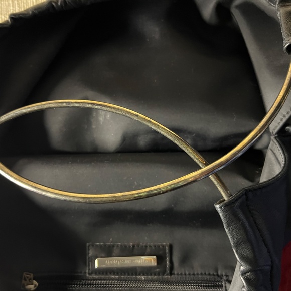 KARINE ARABIAN GENUINE LEATHER/METAL MESH SHOULDER BAG - Picture 7 of 9